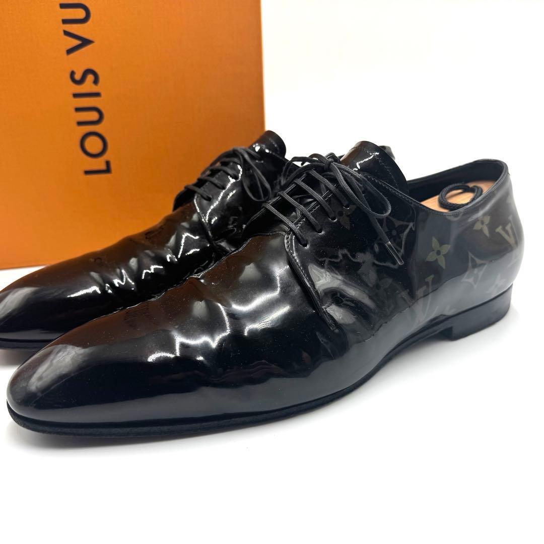 美品 ルイヴィトン ヴァンドーム ダービー モノグラム ドレスシューズ 黒 7