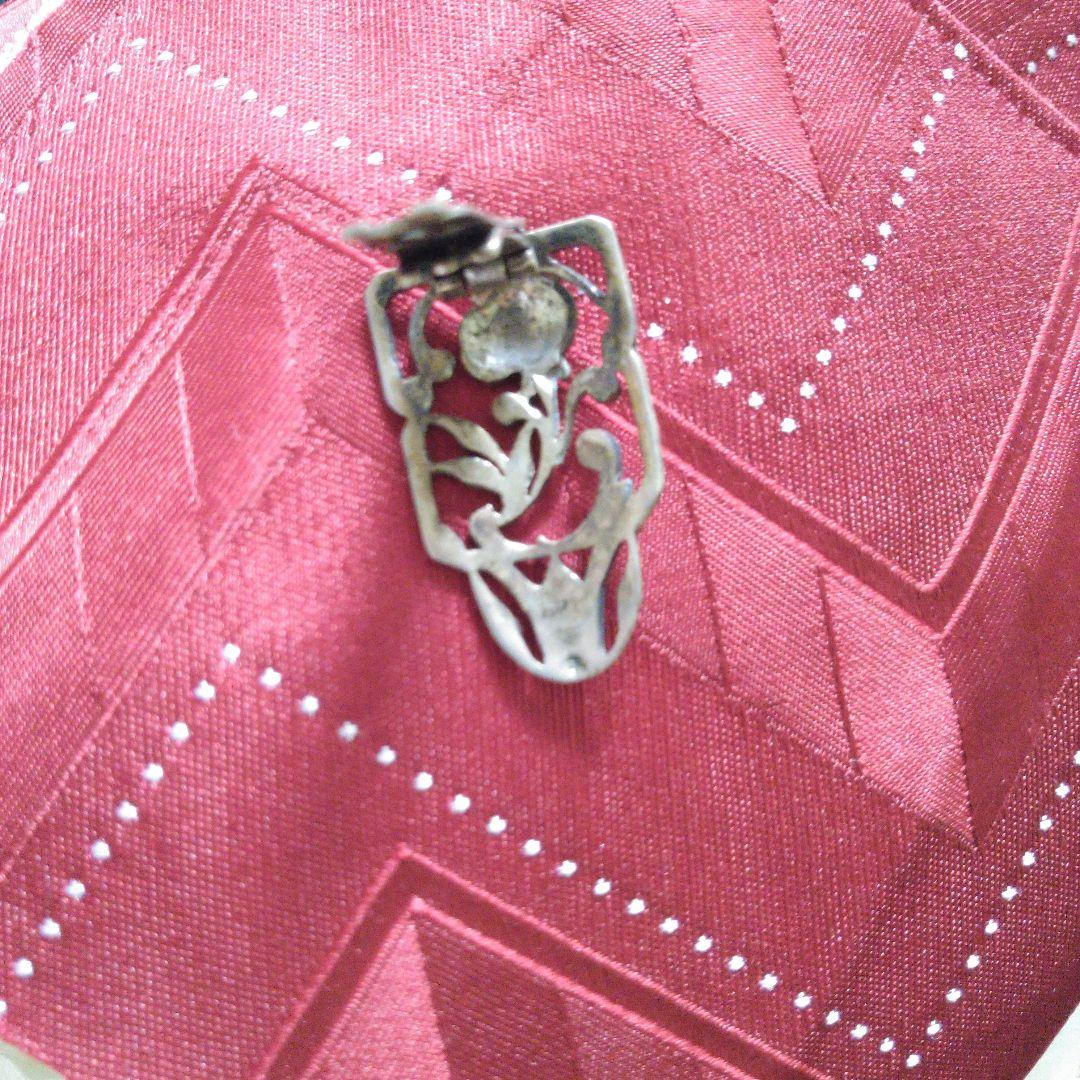 バラ　薔薇　ローズ　デザイン　クリップ　ヴィンテージ　シルバー　銀　マーカサイト