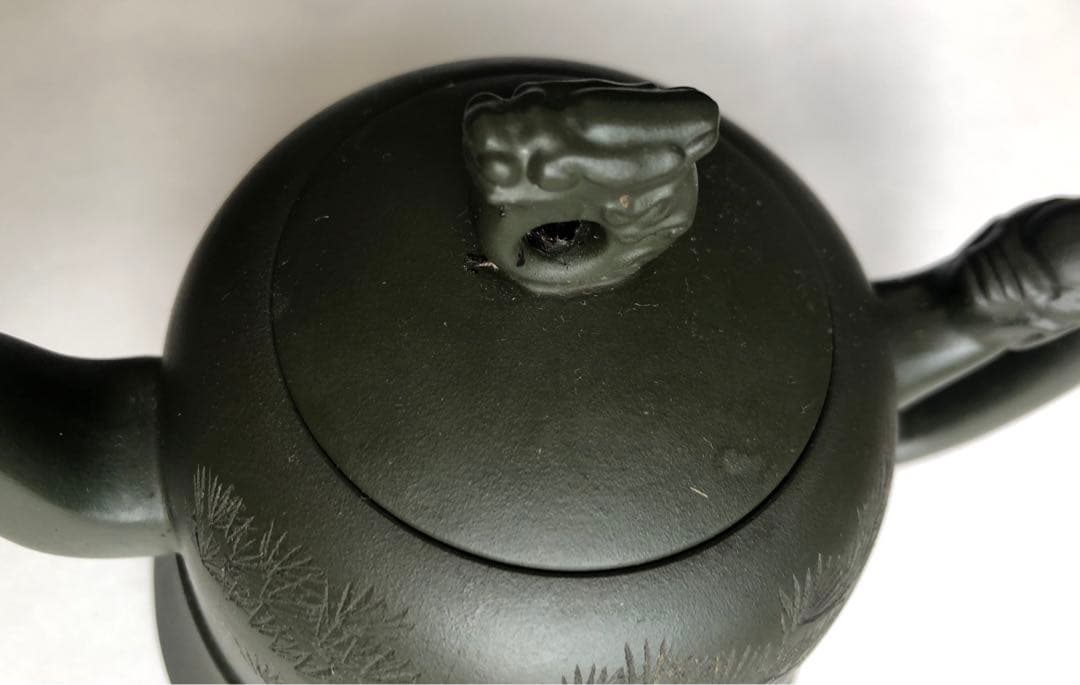 唐物　中国紫砂工芸美術「一代宗師」顧景舟 緑金鐘急須やかん入手困難