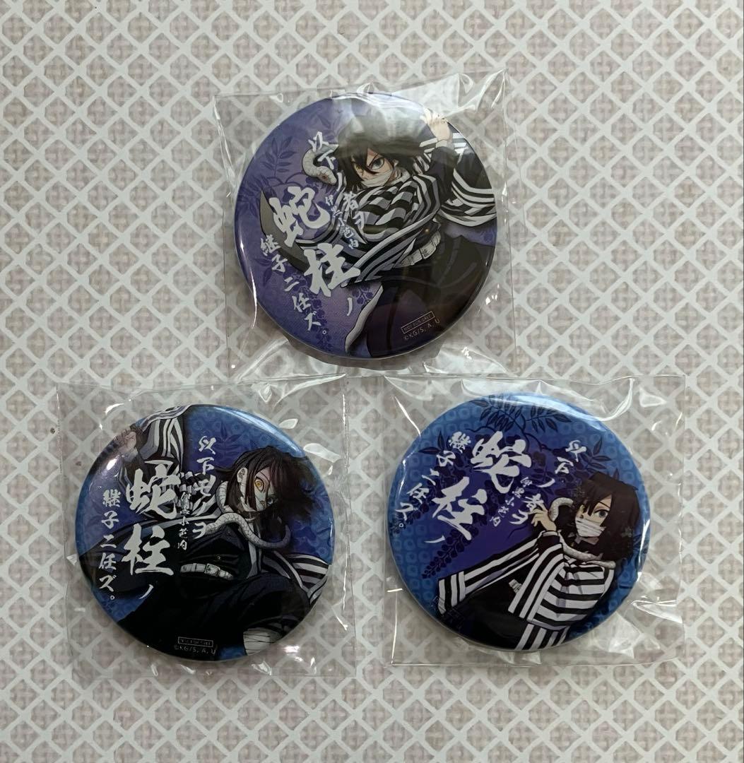 鬼滅の刃　継子缶バッジ　蛇柱　伊黒小芭内