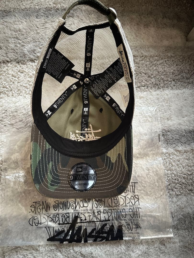 stussy キャップ　迷彩　ニューエラ