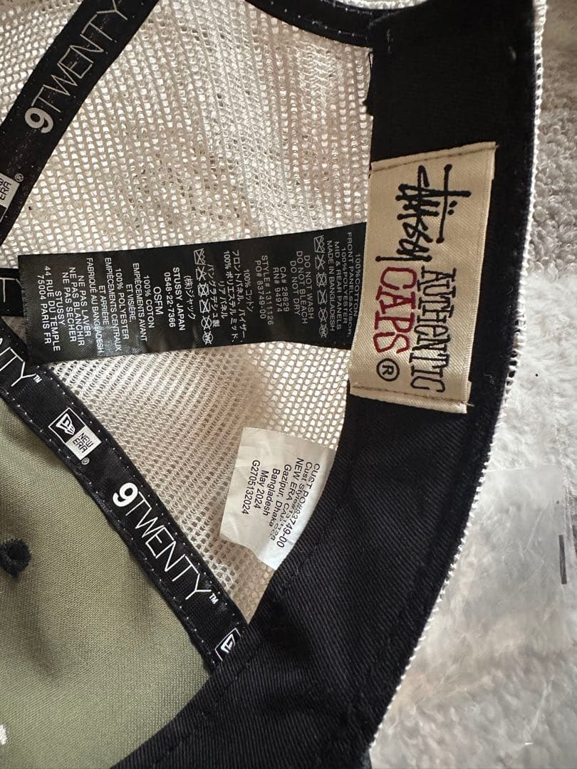 stussy キャップ　迷彩　ニューエラ