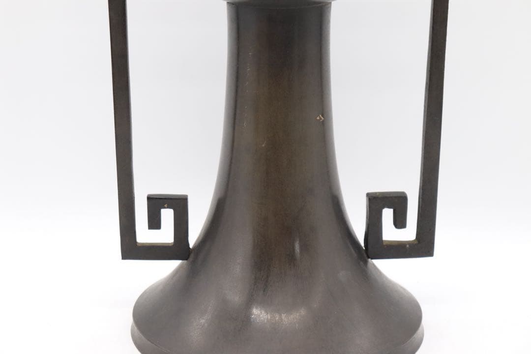 象嵌　銅製　花器　送料込み250714