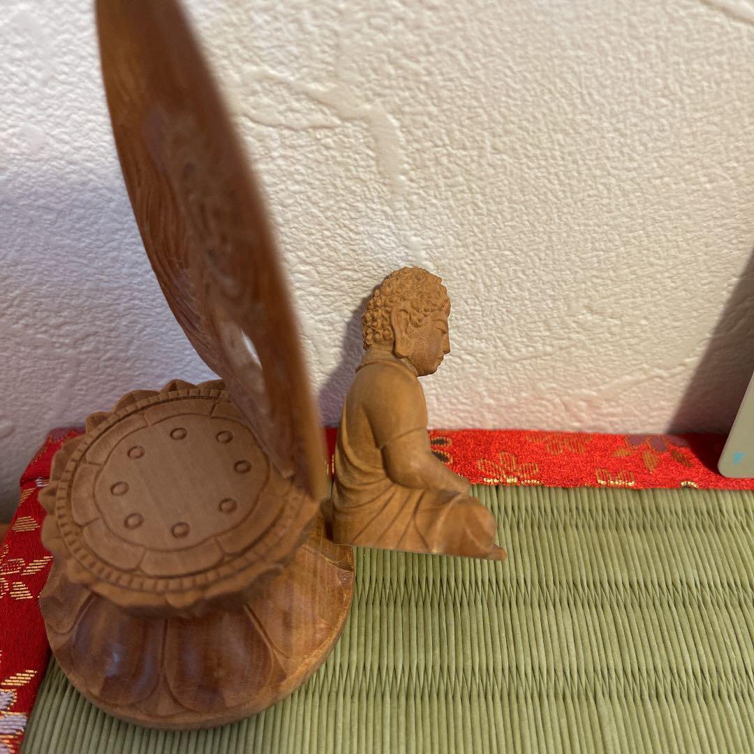 美品　籠山白檀 阿弥陀佛 京都大仏師の作品