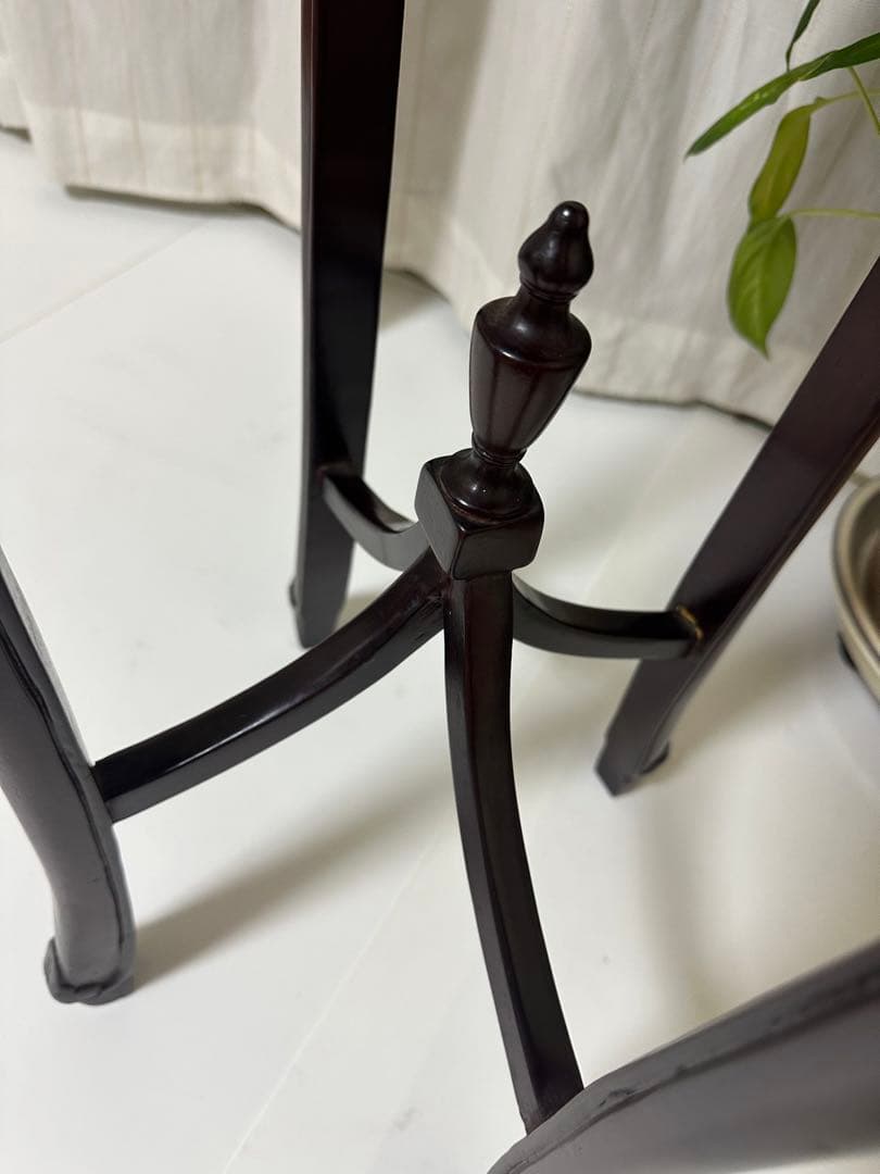 アンティーク調 クラシック ヨーロッパ家具 花台 サイドテーブル 猫足