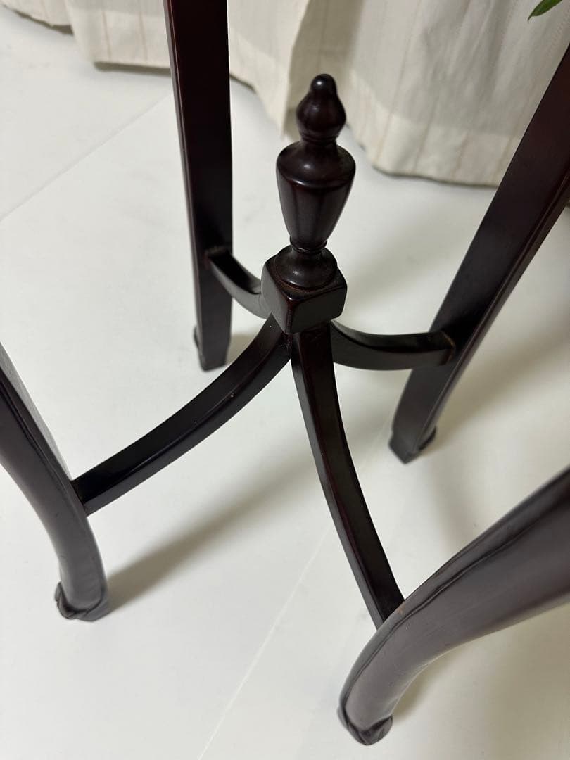 アンティーク調 クラシック ヨーロッパ家具 花台 サイドテーブル 猫足