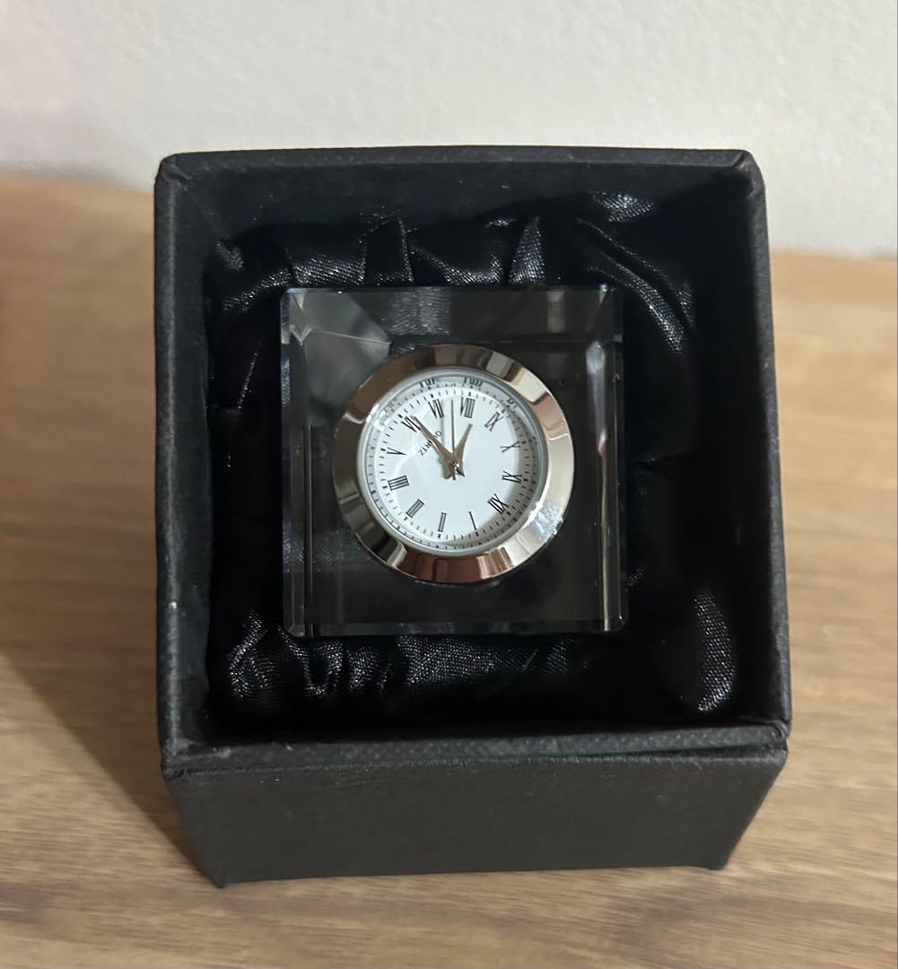 礼真琴　退団記念　クリスタル置時計 シルバー　チラシ