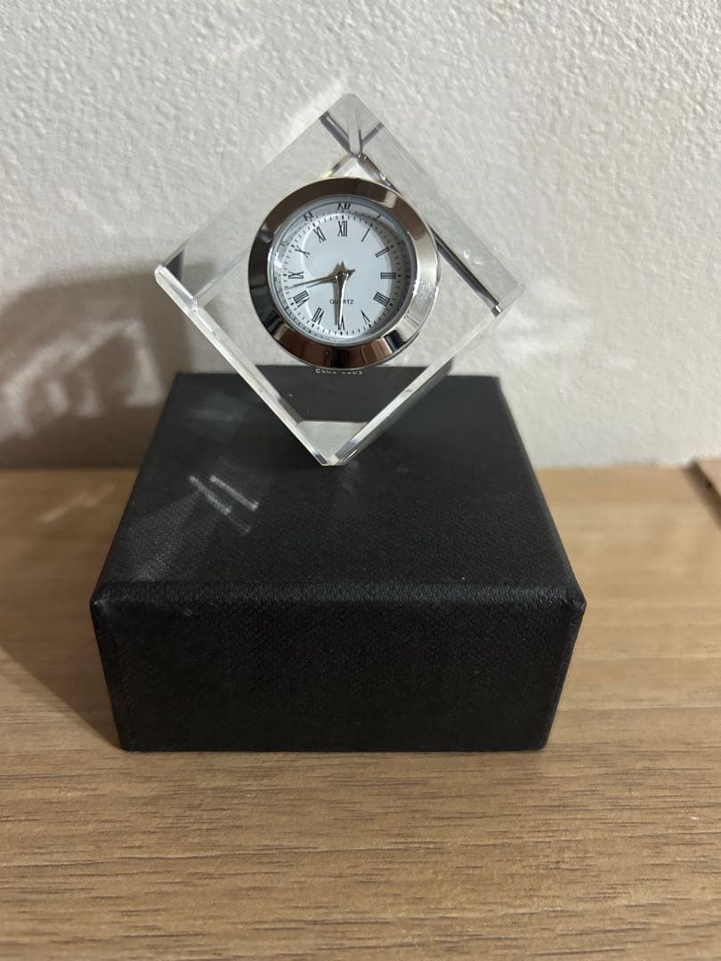 礼真琴　退団記念　クリスタル置時計 シルバー　チラシ