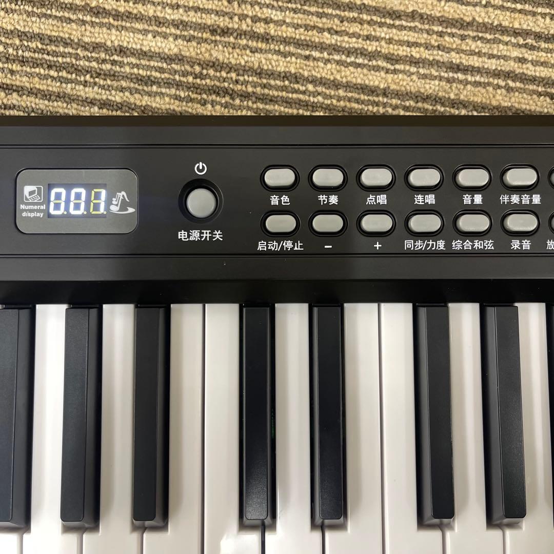 新品◆折りたたみ 電子ピアノ 88鍵盤 光る鍵盤 ブラック