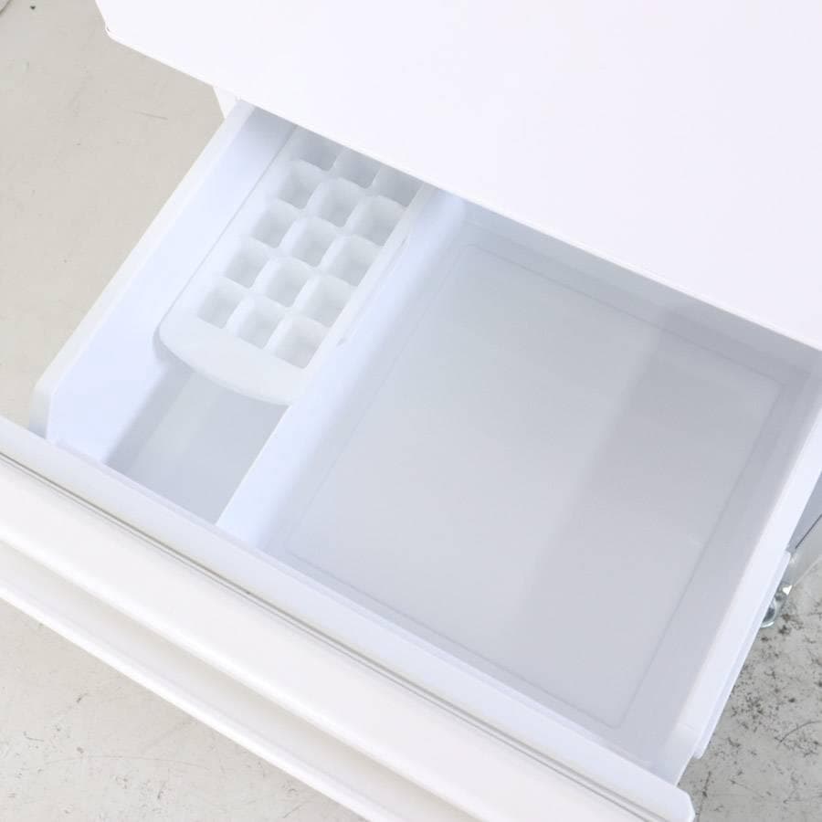 22年製 アクア 201L 2ドア 冷蔵庫 AQR-20N(W) 右開き ミルク