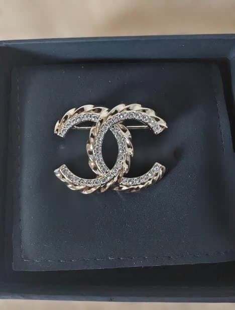 シャネルプローチココマークラインストーンアクセサリー