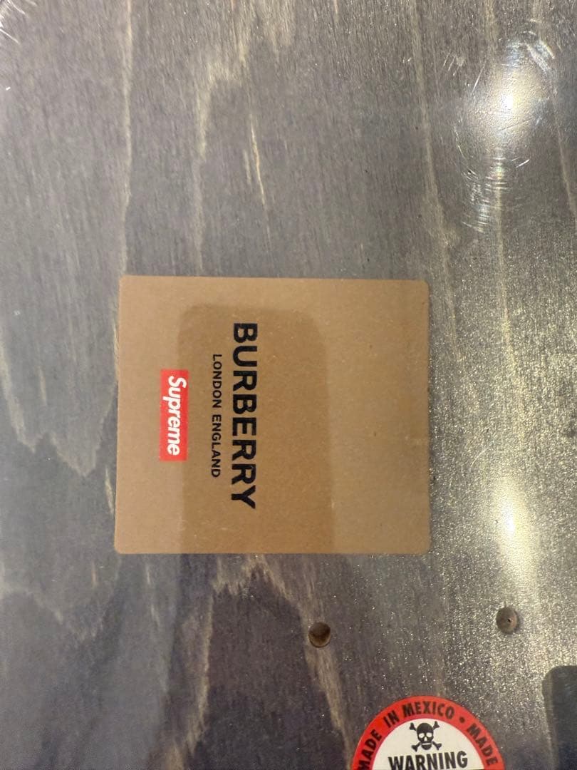 最終値引　Supreme Burberryチェック スケートボードデッキ