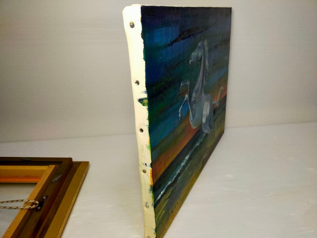 『海辺の馬』F6 油彩 原画