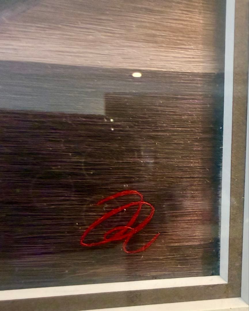 静物画 額装 版画 サインあり 食卓モチーフ インテリア #191