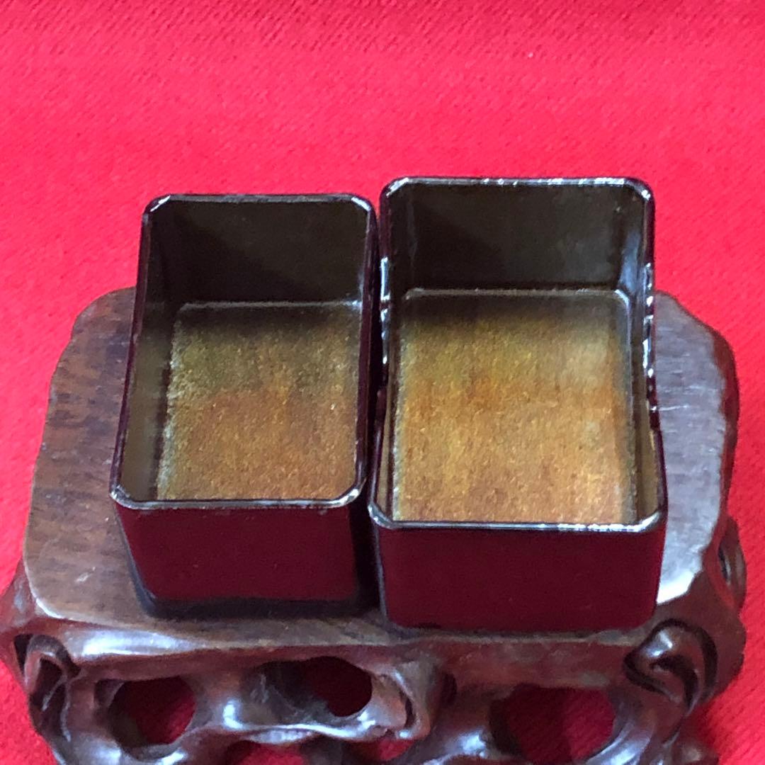 金蒔絵　箏爪箱　小物入れ箱　漆器　アンティーク　骨董品　インテリア