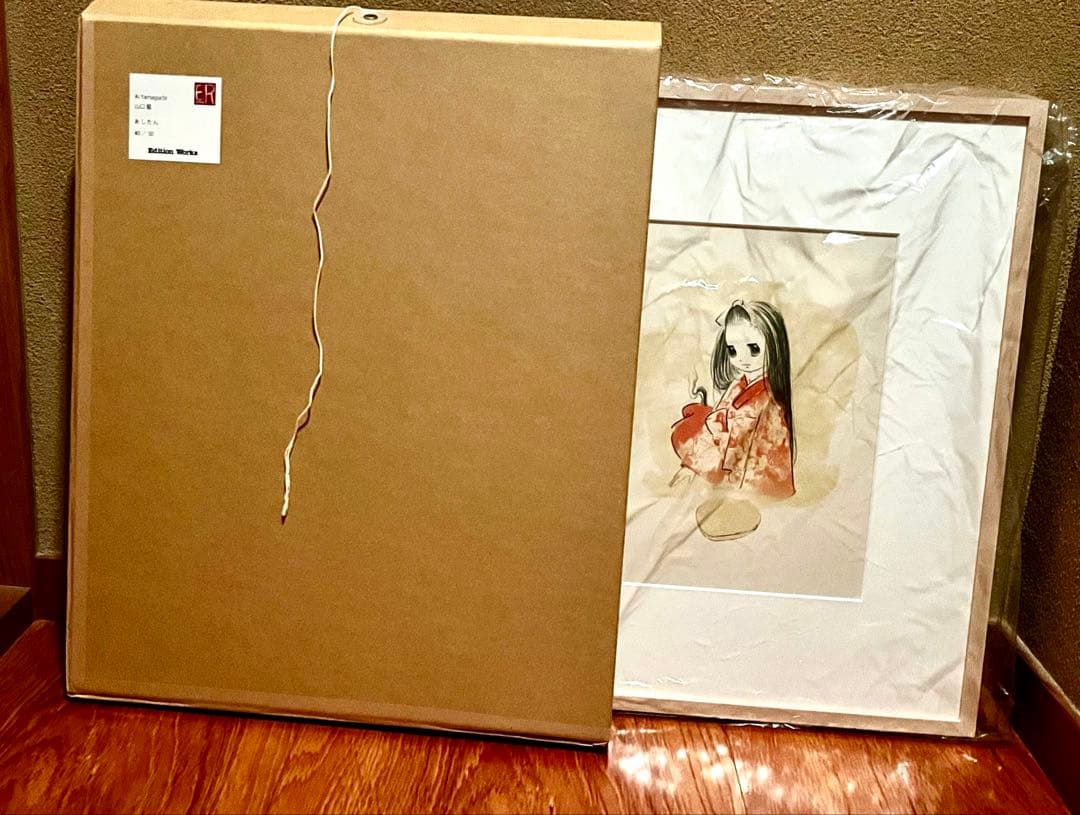 1／17まで掲載リトグラフ　あしたん　山口藍　サイン入　エディション40/50