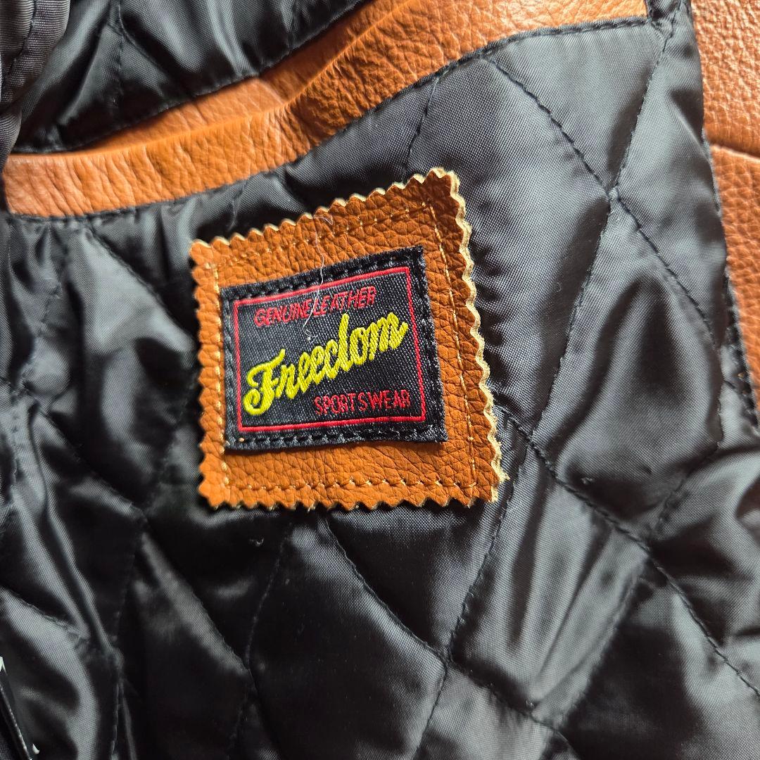 ブラウン レザー シングルライダースジャケット 本革