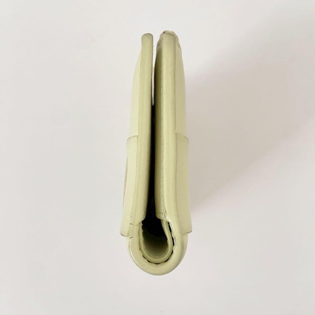 現行　ボッテガヴェネタ カセット スモール 二つ折りウォレット　トラバーチン