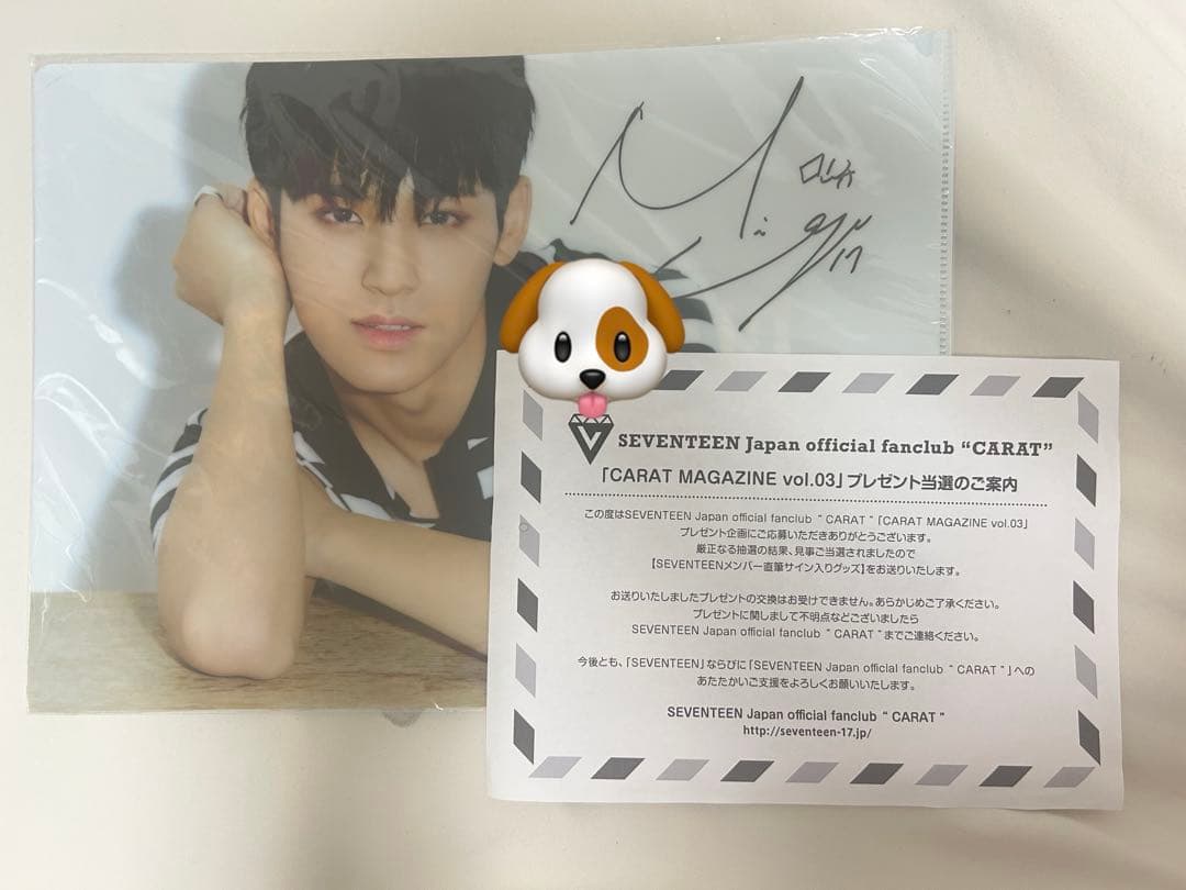 SEVENTEEN ミンギュ サイン レア 値下げはコメントまで