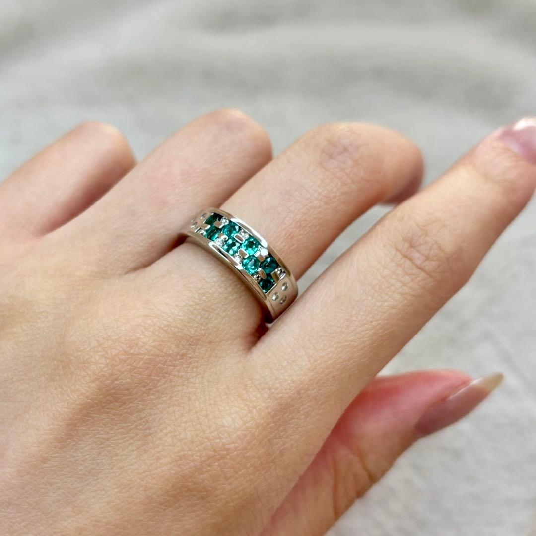 『専用です』天然パライバトルマリン ダイヤモンド 計0.67ct 中宝研ブラジル