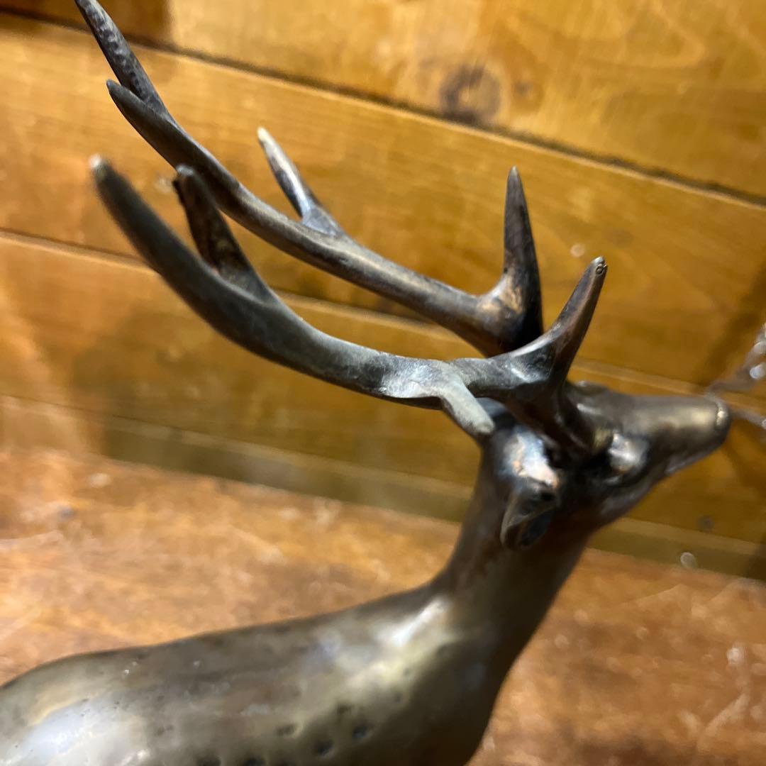ヴィンテージ真鍮鹿