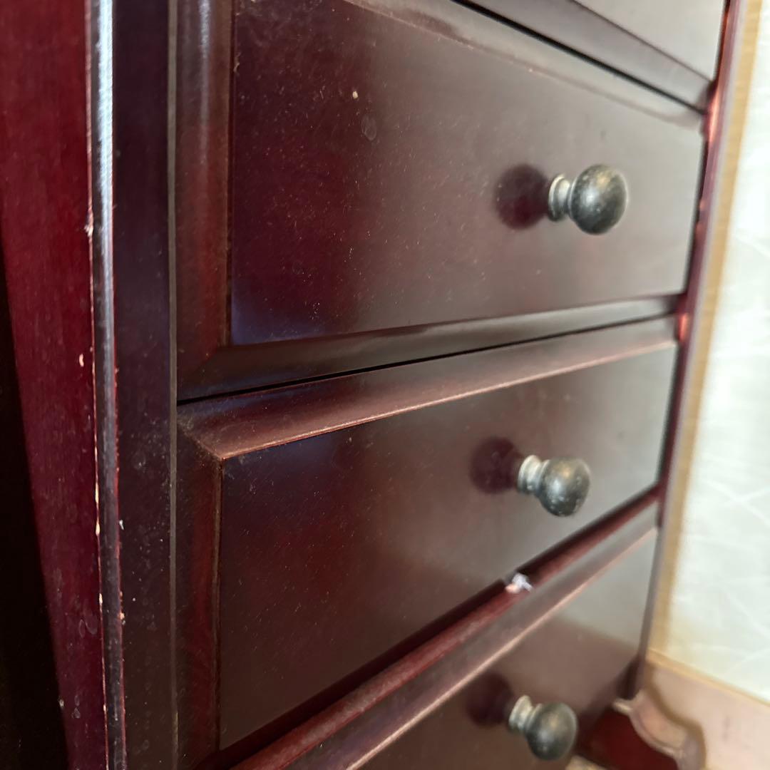 ダークブラウン木製キャビネット＊アンティーク