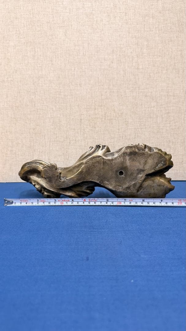 八仙過海 銅製立体群像｜天然木根台座｜実測重量3.86kg｜全高約26cm