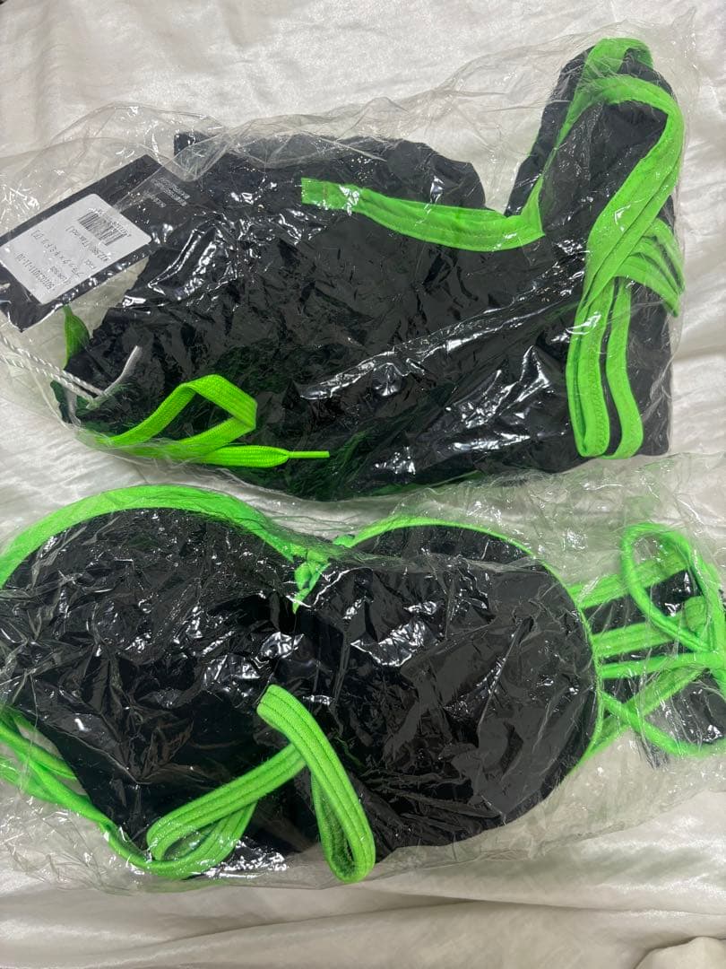 elleALENCY バイカラーバンドゥービキニ　キミドリ