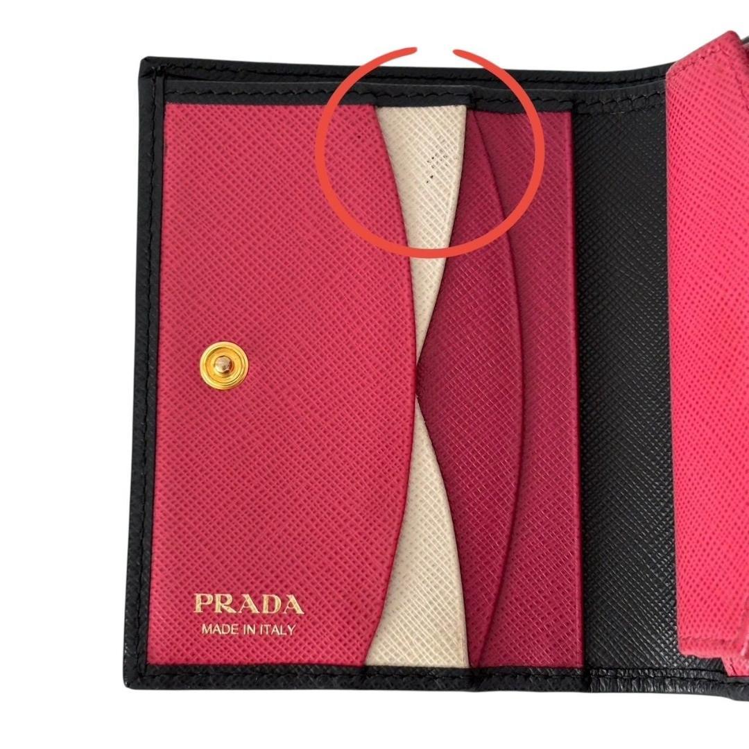 PRADA プラダ 1MV204 財布 サフィアーノ コンパクトウォレットレザー