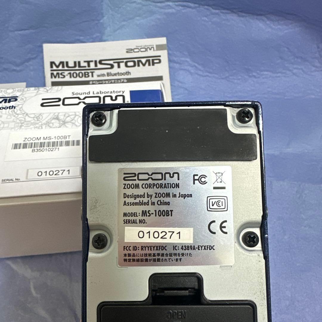 美品 ZOOM MS-100BT MULTI STOMP マルチエフェクター