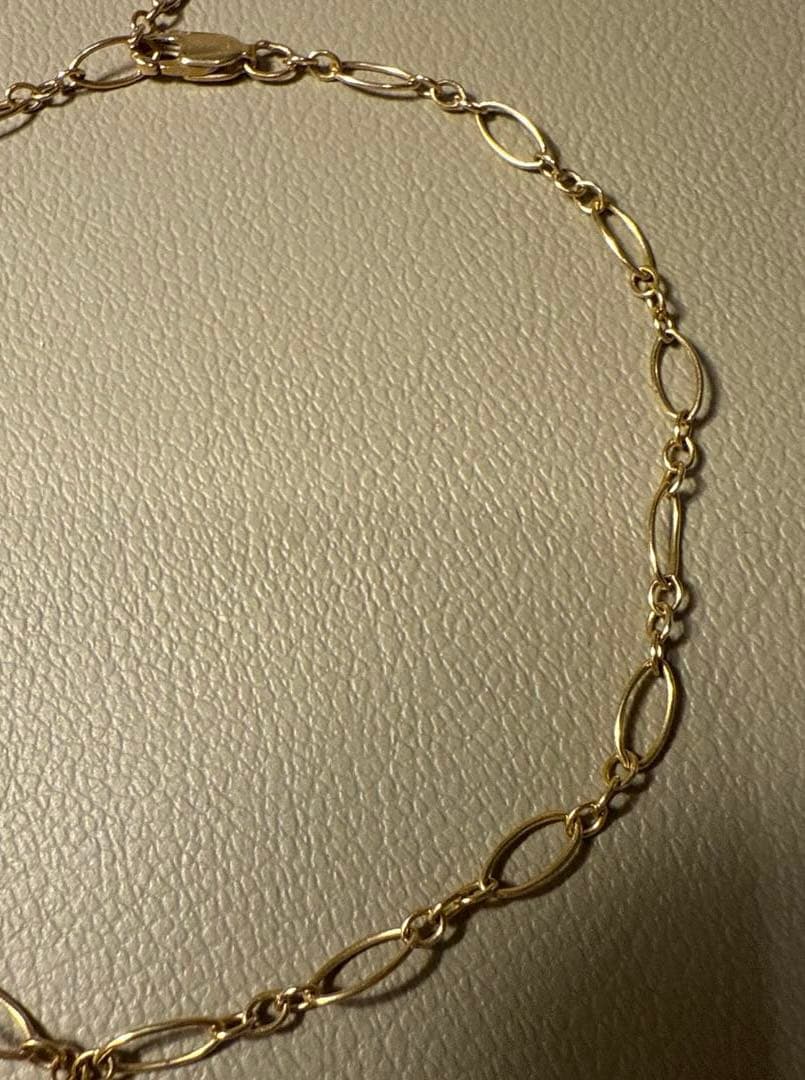 【14K】ハワイアンジュエリー　アンクレット　ハイビスカス【美品】