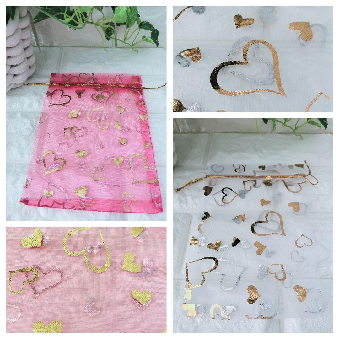 オーガンジー巾着袋　9柄　6サイズ　全17種×各7枚　全計119枚(1890)