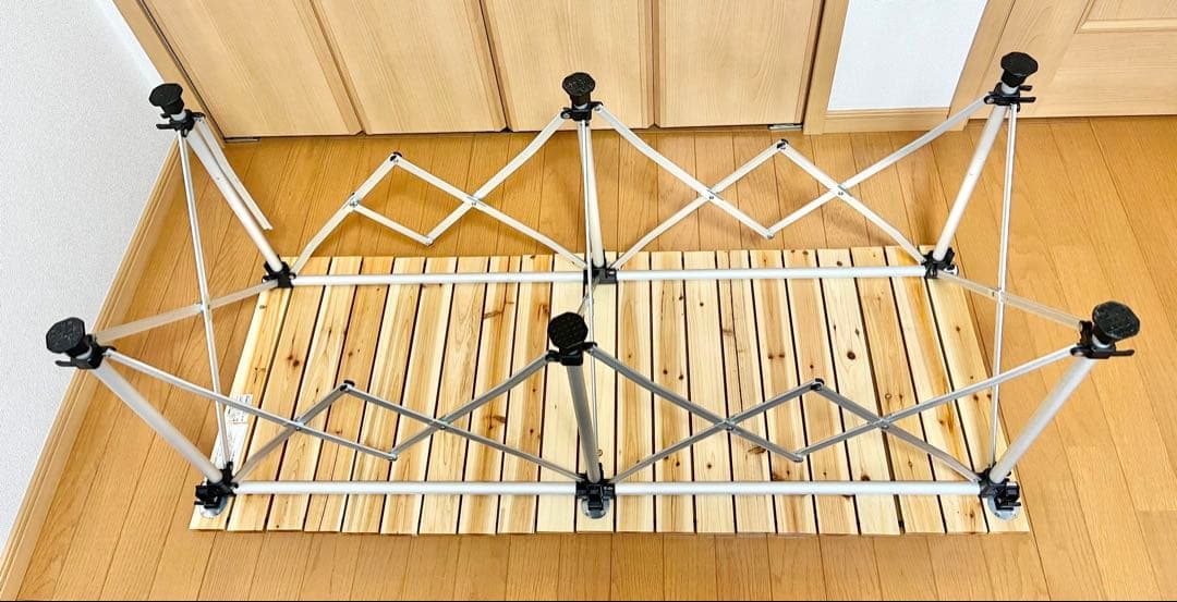 【送料込み・希少】Coleman ナチュラルウッドカウンターテーブル