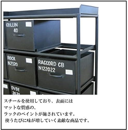 【北欧スタイル】ブランドienowa 2列3段スチールチェスト57cm幅