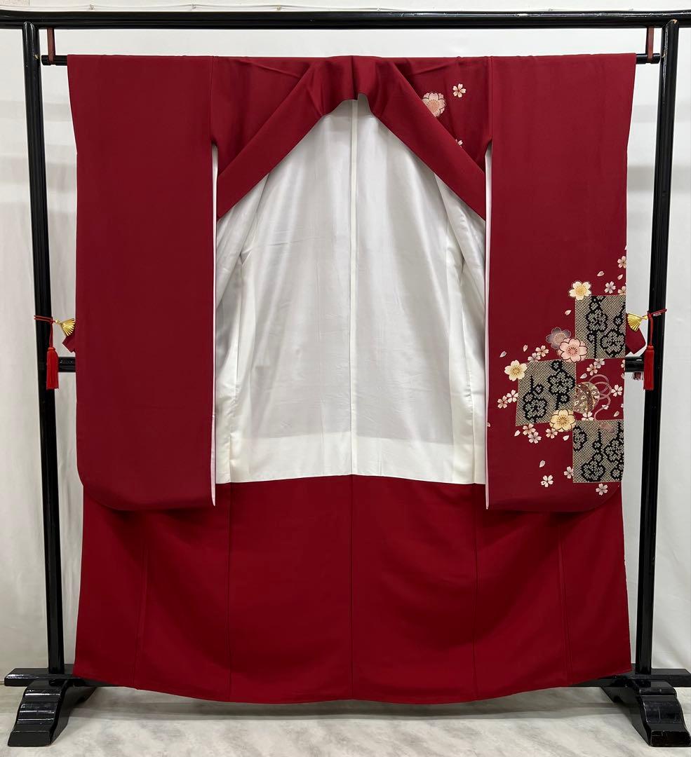 振り袖　フルセット　別誂長襦袢付　成人式　辻が花袋帯　金彩加工　刺繍入り　623