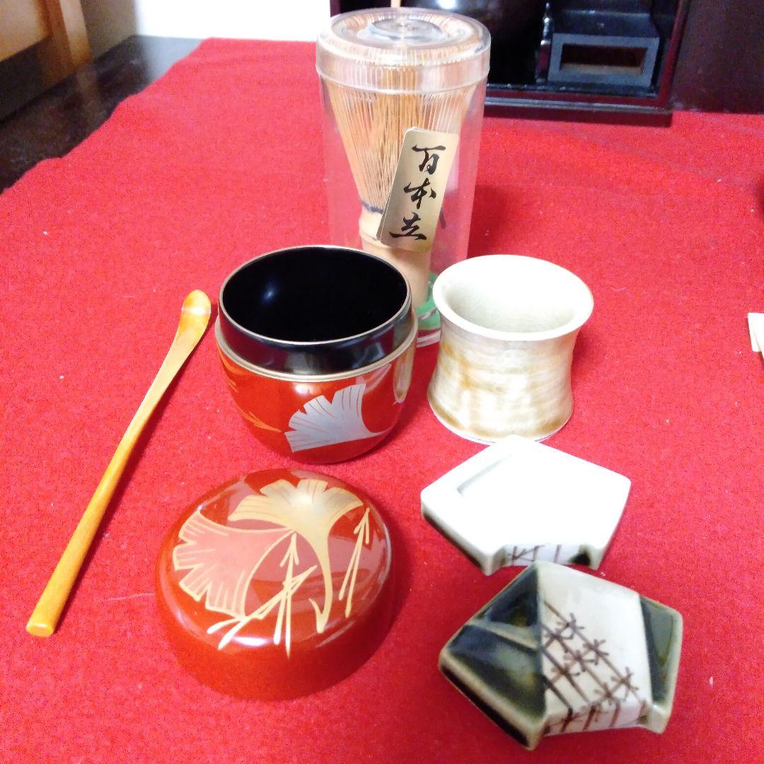 漆塗幅広　短冊茶箱　美品