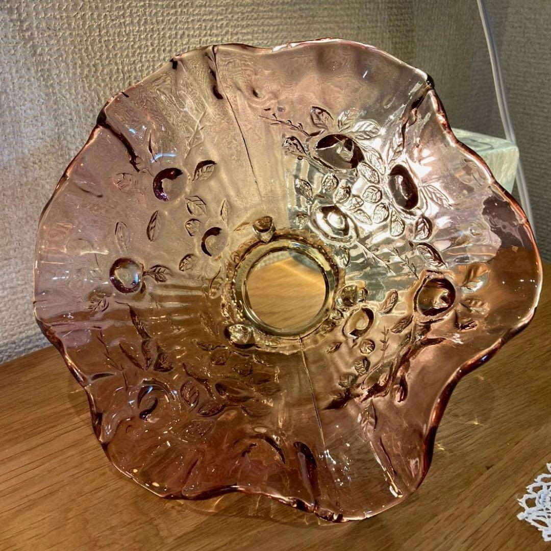 （専用）　フェントン　ランプシェード　オパールセント　アンティーク　ガラス