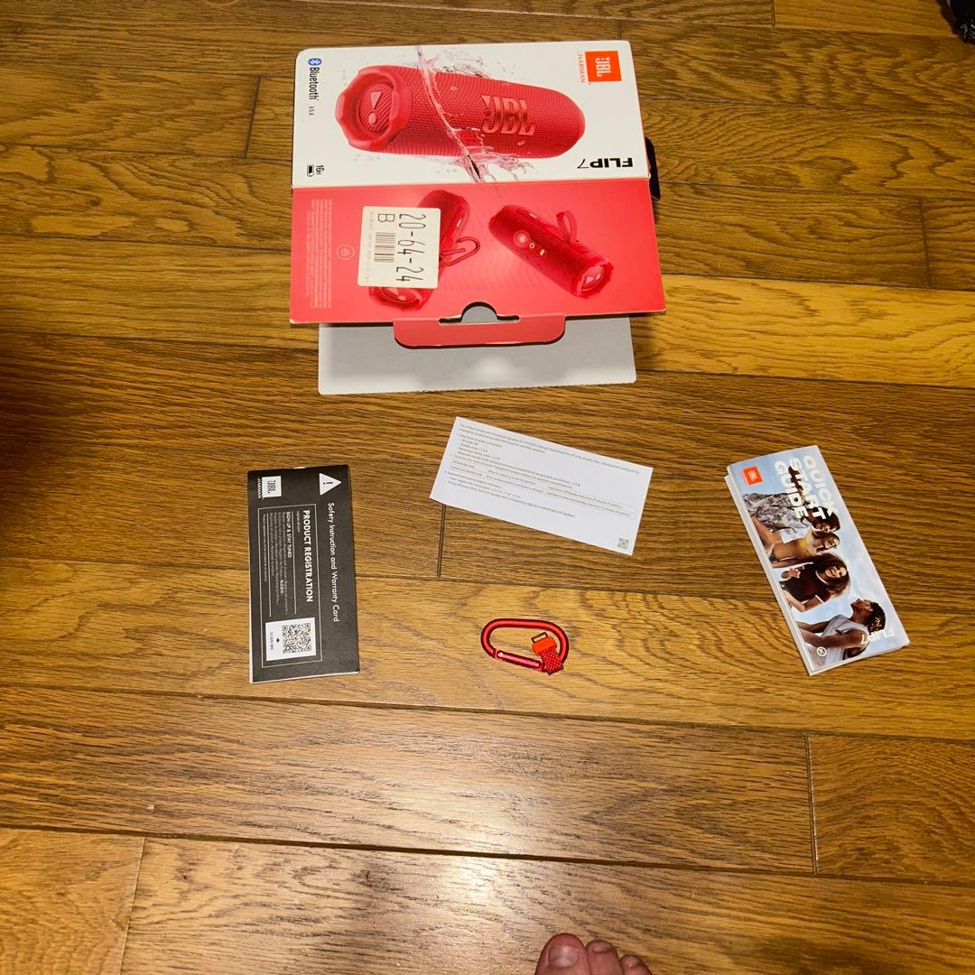 JBL FLIP 7ワイヤレススピーカー レッド箱付き