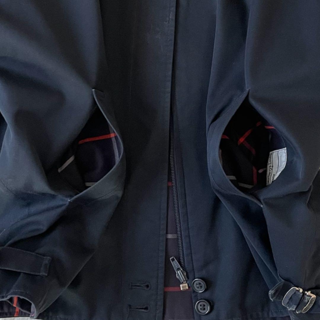 美品 80's ヴィンテージ バーバリー　スウィングトップ　ネイビー イギリス製