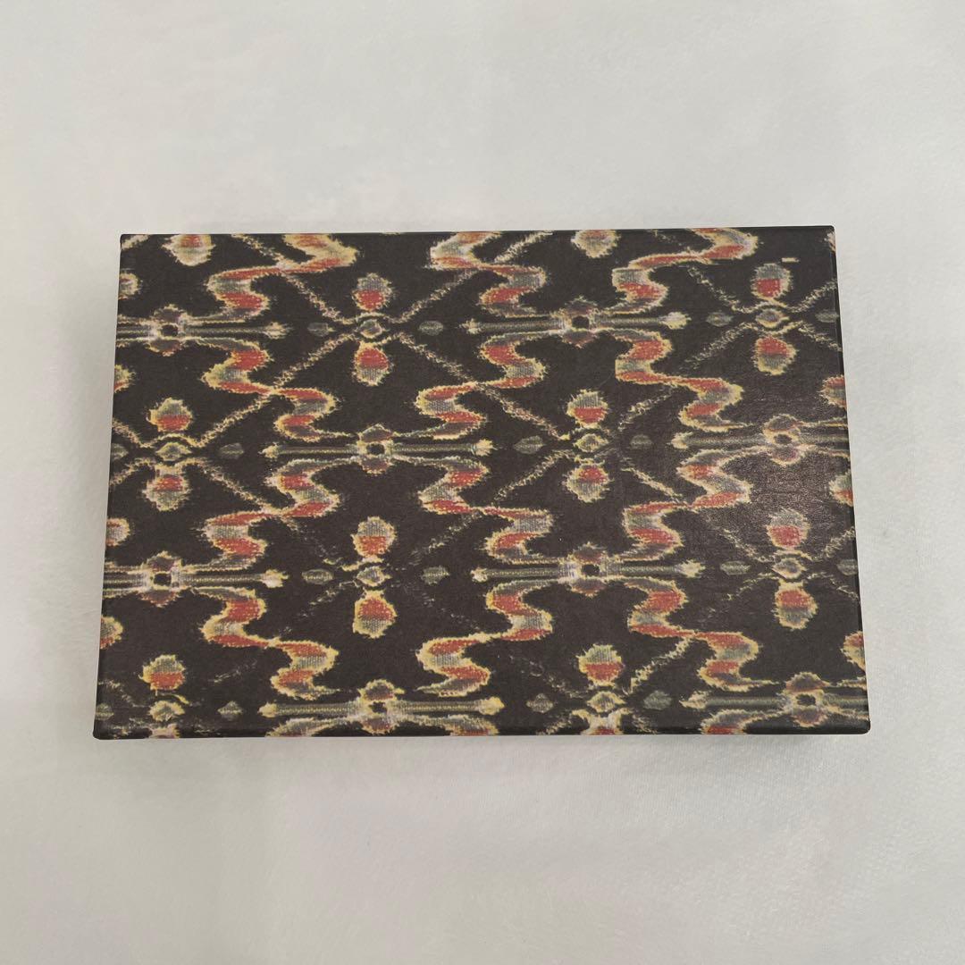 京都ちんぎれや　一点物　古布がま口財布 未使用品　藍色×朱色