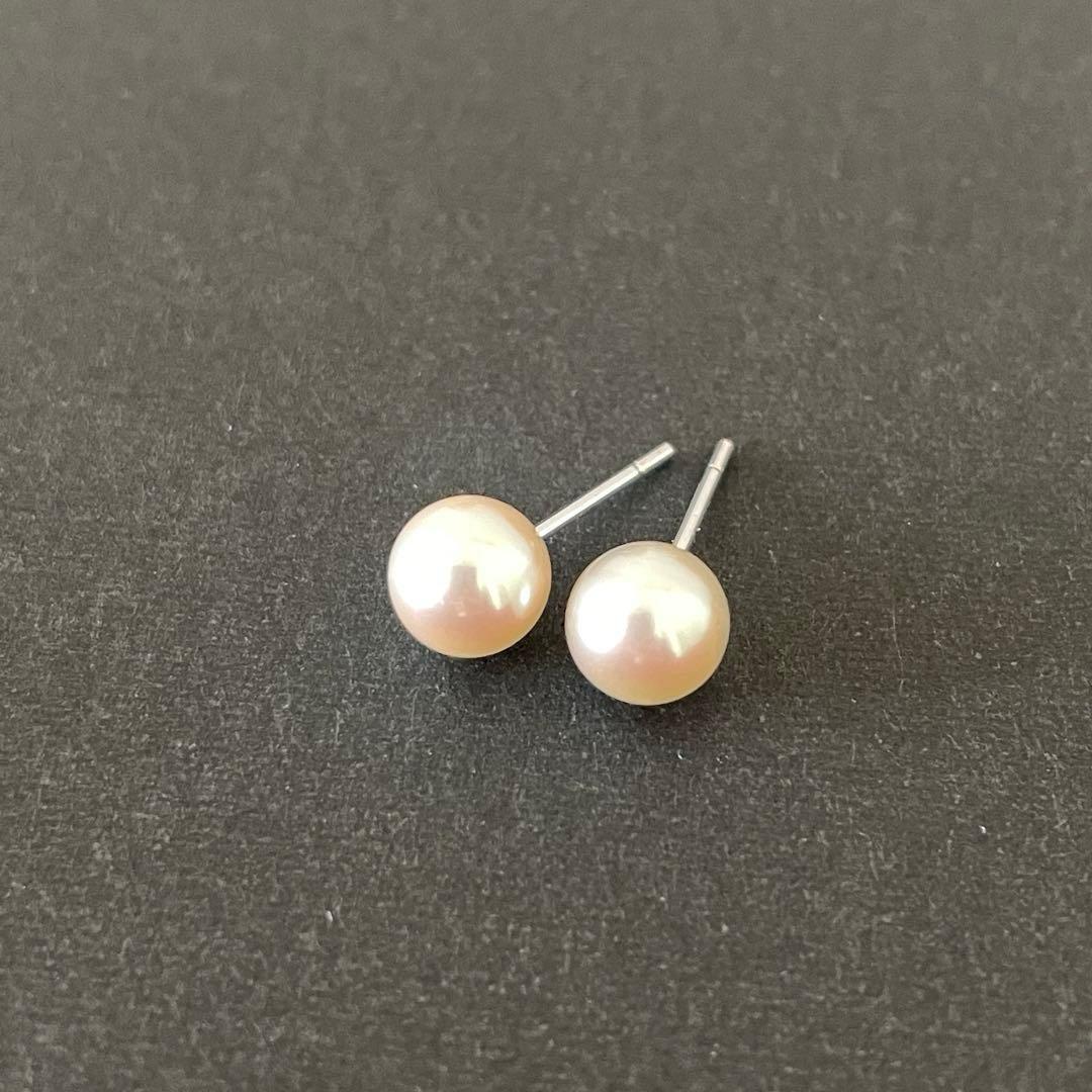 【美品】TASAKI 6.5mmパール ピアス WGK18
