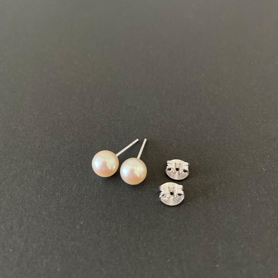 【美品】TASAKI 6.5mmパール ピアス WGK18