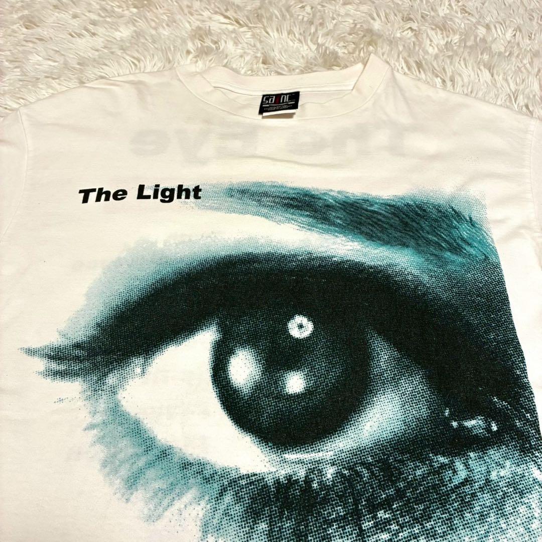 美品/XL相当 セントマイケル　Tシャツ The Eye Light 白　目玉