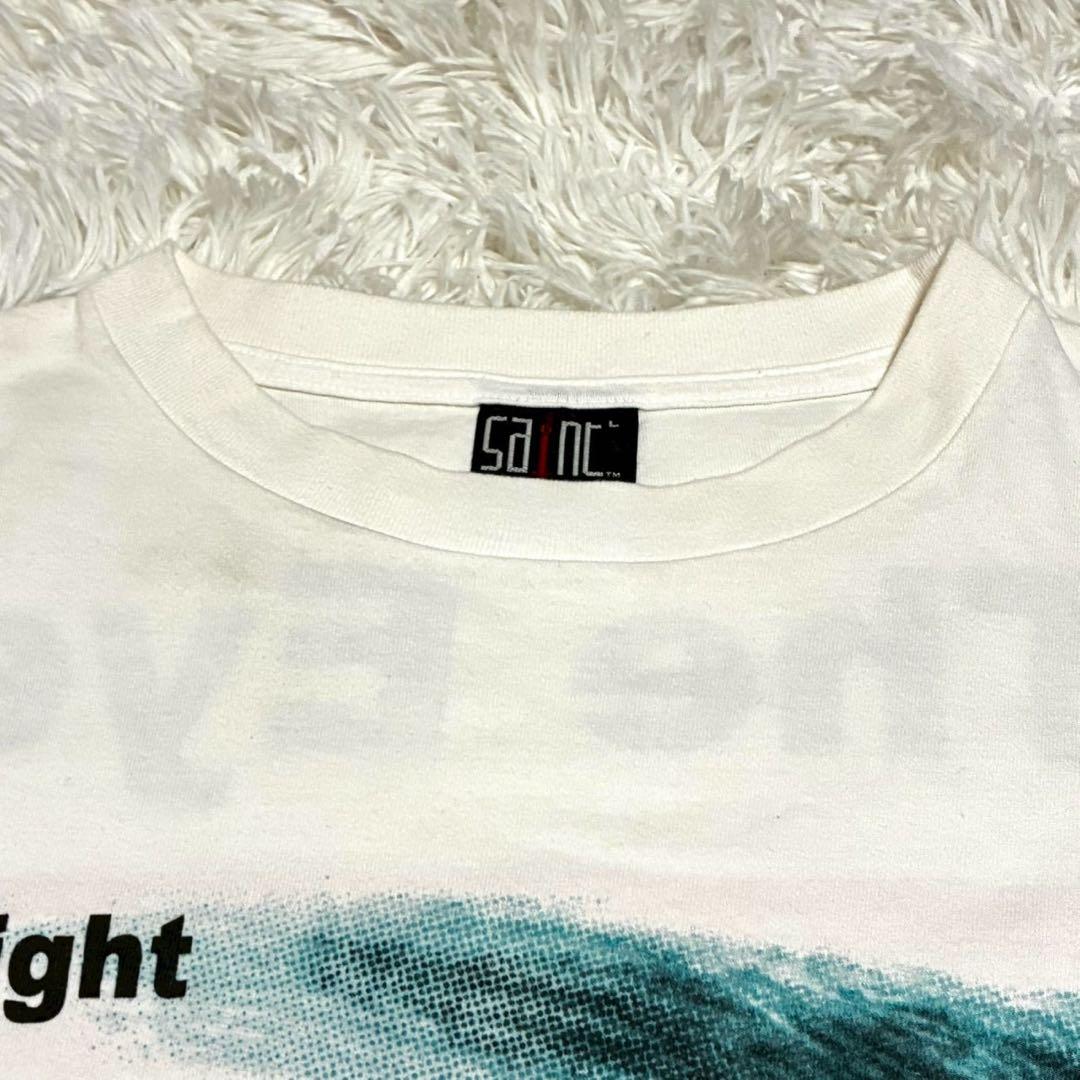 美品/XL相当 セントマイケル　Tシャツ The Eye Light 白　目玉