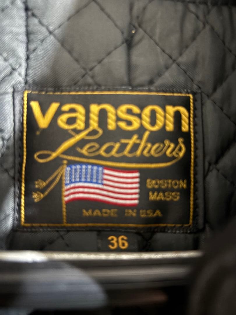 vanson スケルトンデザイン レザージャケット 36