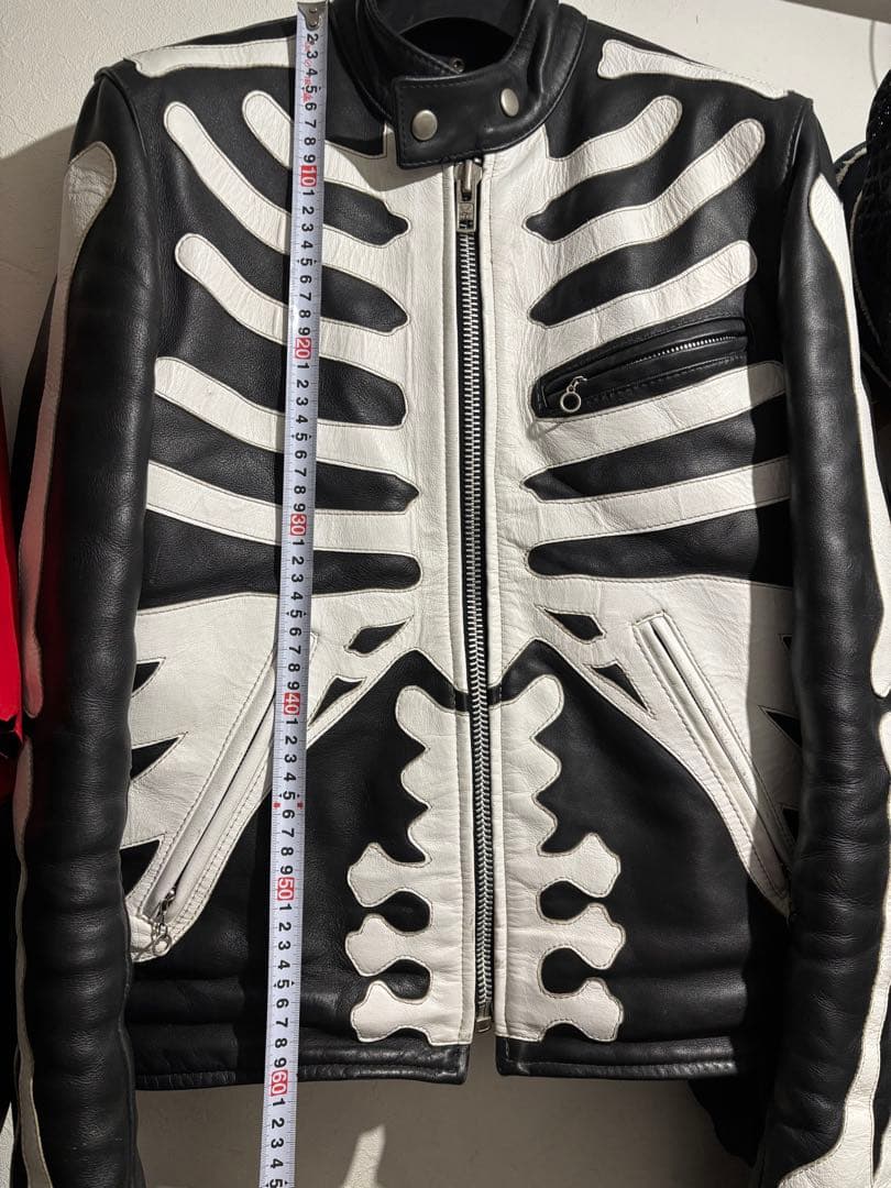 vanson スケルトンデザイン レザージャケット 36