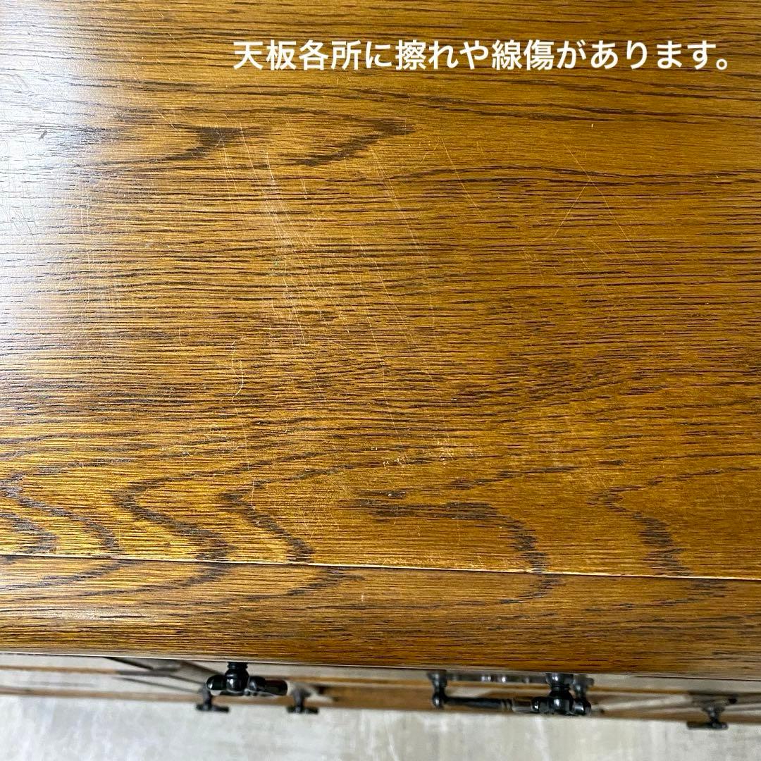 希少 葉山ガーデン 勇峰工芸 花柄サイドボード キャビネット フラワー ナラ材