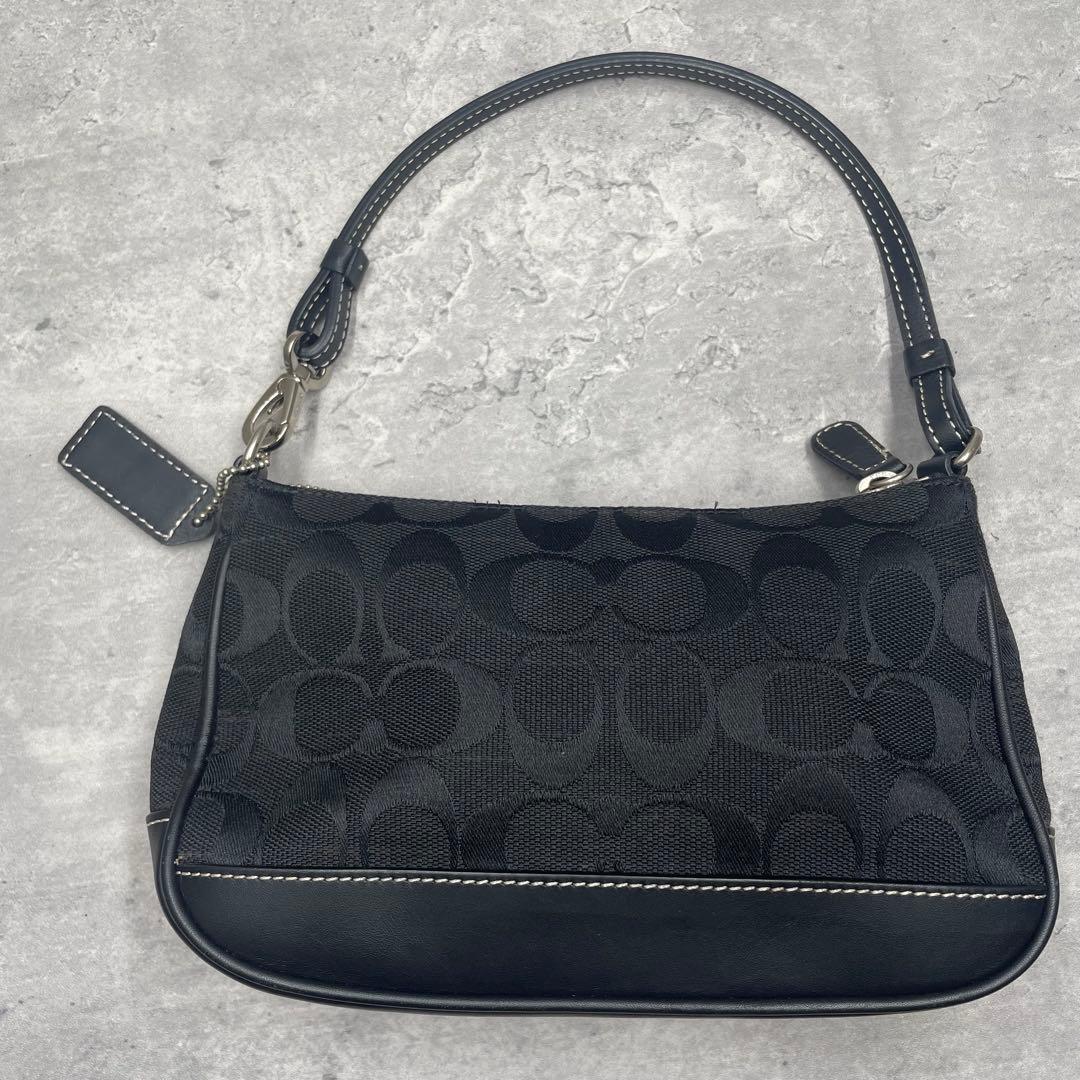 断*）様 美品✨Coach アクセサリーポーチ シグネチャー ブラック 6094