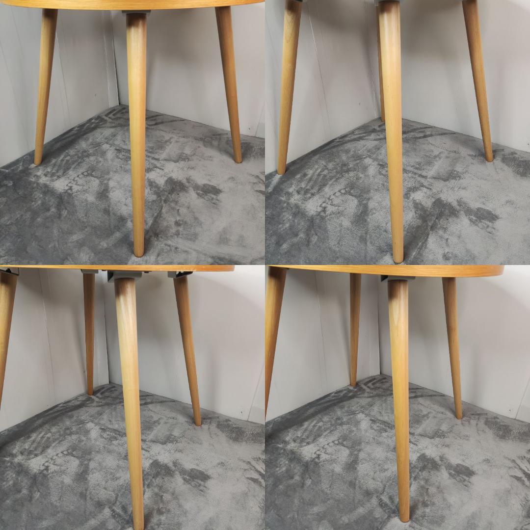 「数日セール】丸テーブル　ちゃぶ台 円形テーブル 幅80cm高さ70cm