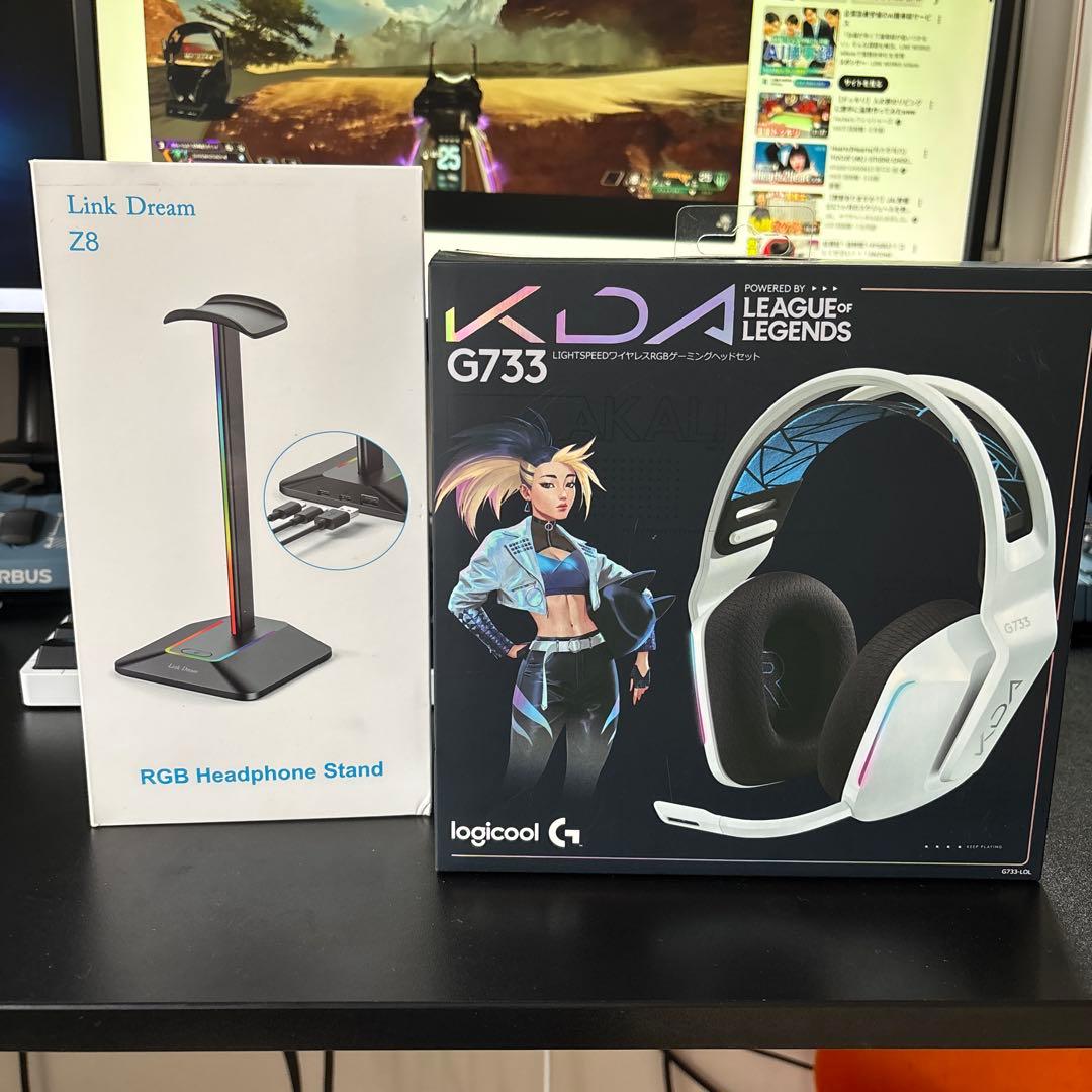 ヘッドホン Logitech G733 K/DA LOL